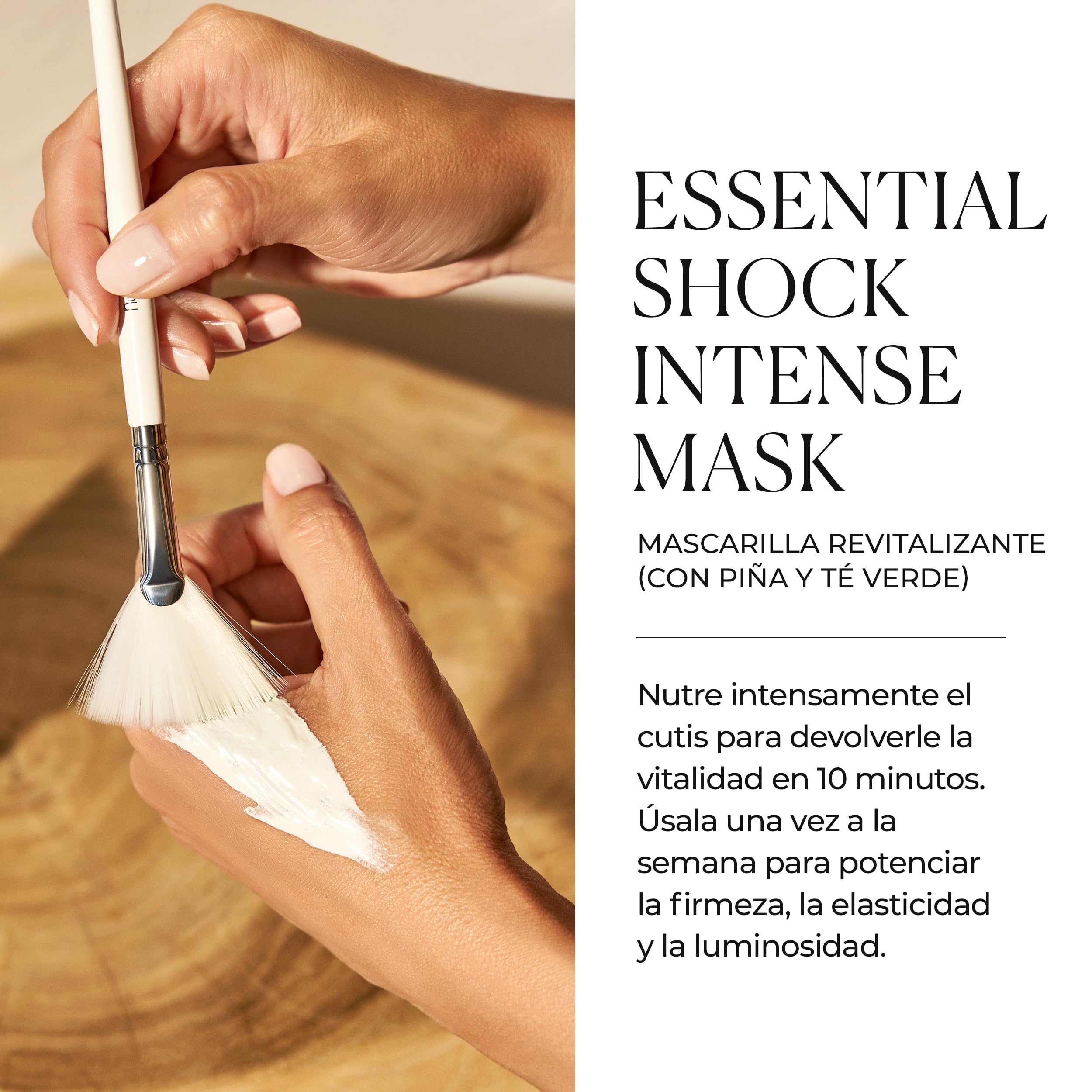 Natura Bissé Essential Shock Intense Mask | Mascarilla Facial Hidratante y Revitalizante con Té Verde - 75 ml