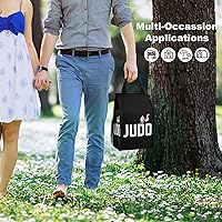 Vista 5 de Judo Design - Bolsas de almuerzo para mujeres y hombres, lonchera aislada, bolsa reutilizable para oficina en casa