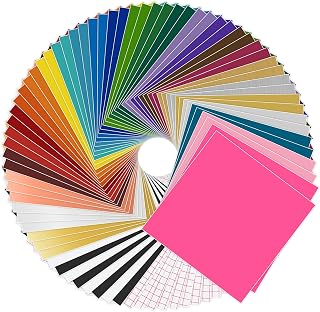 Permanent Vinyl for Cricut (75 Pack)- Lya Vinyl 65 Matte Permanent Adhesive Vinyl Sheets & 10Transfer Paper for Home Decoration,Mug, Cup, Windows, Ceramics, Party Decoration