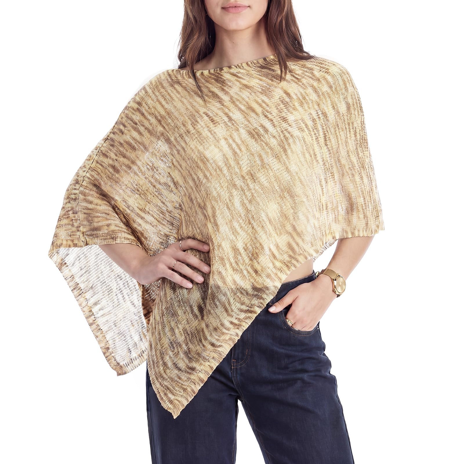 Women Sheer Poncho Shrug