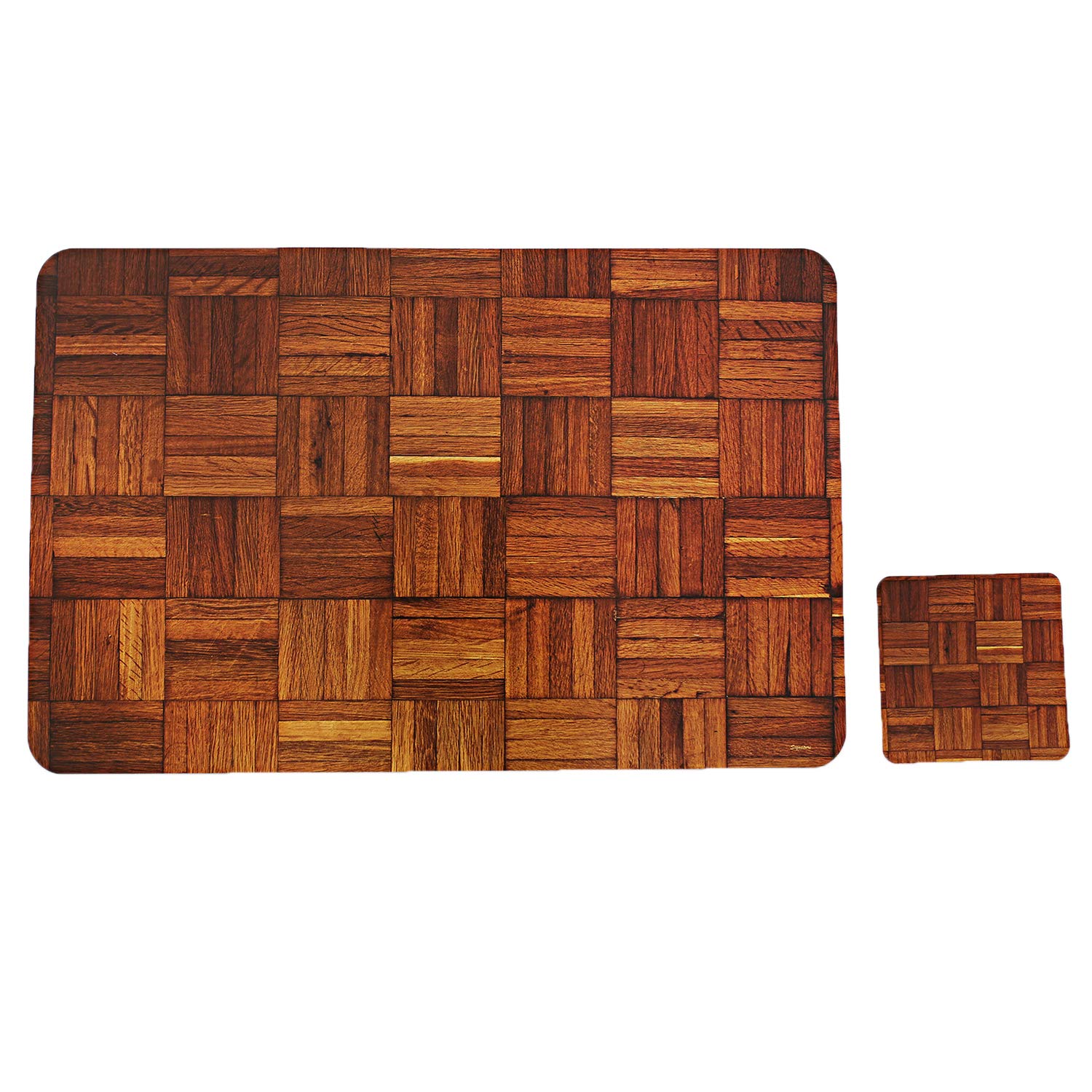 Floral Placemats & Coasters - Multicoloured Set of 6 -2