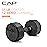 CAP Barbell 12-Sided Coated Dumbbell with Black Handle, Single, 15 LB