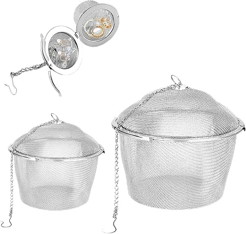 Miniatura 8 de Cesta de limpieza ultrasónica, 2 cestas de acero inoxidable para limpiador ultrasónico de joyas, cesta de limpieza de vapor de joyas, cesta de