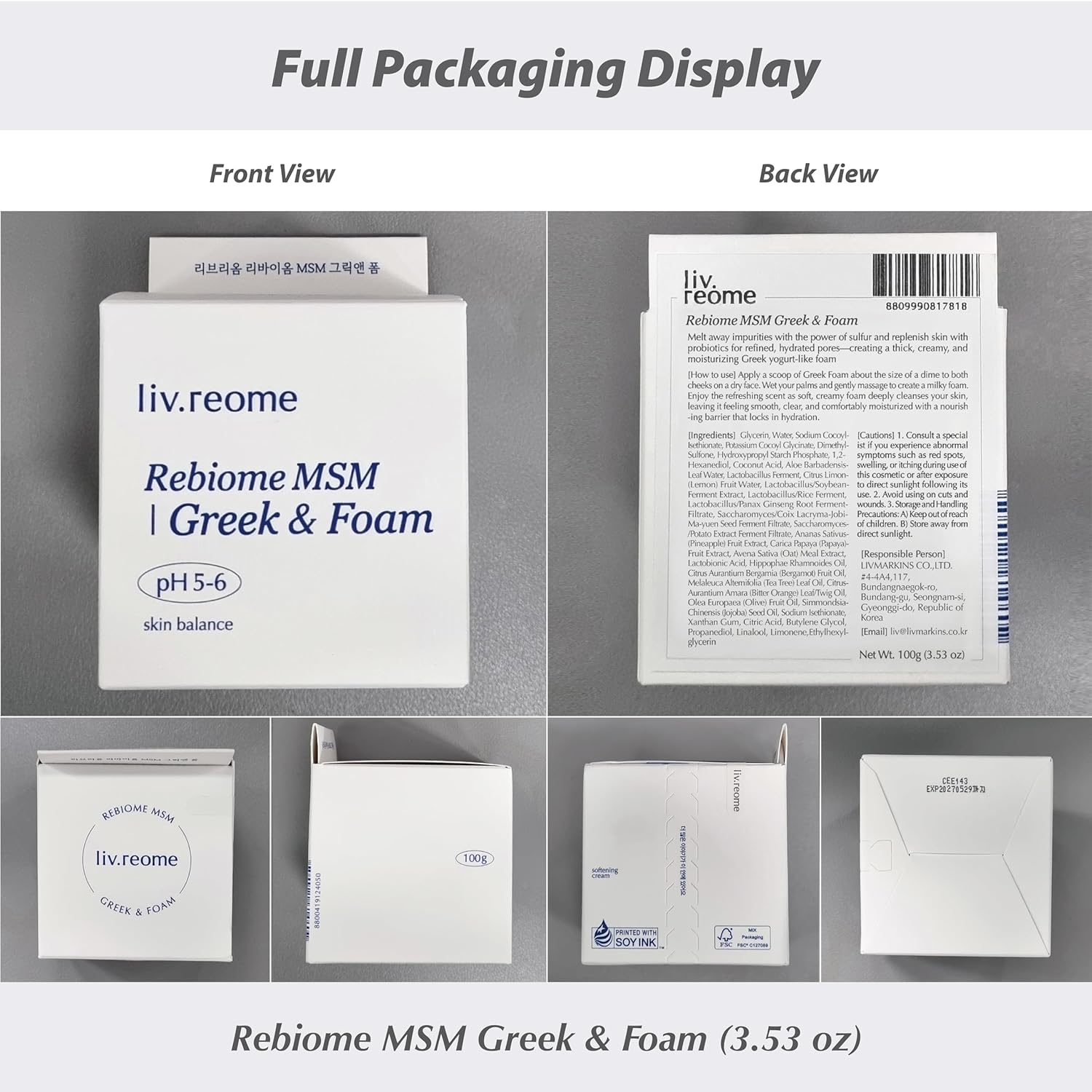 MSM Sulfur-Derived & Probiotic Exosome Cleanser – Deep Pore Detox, Blackhead & Oil Control, Hydrating Finish - Image 9