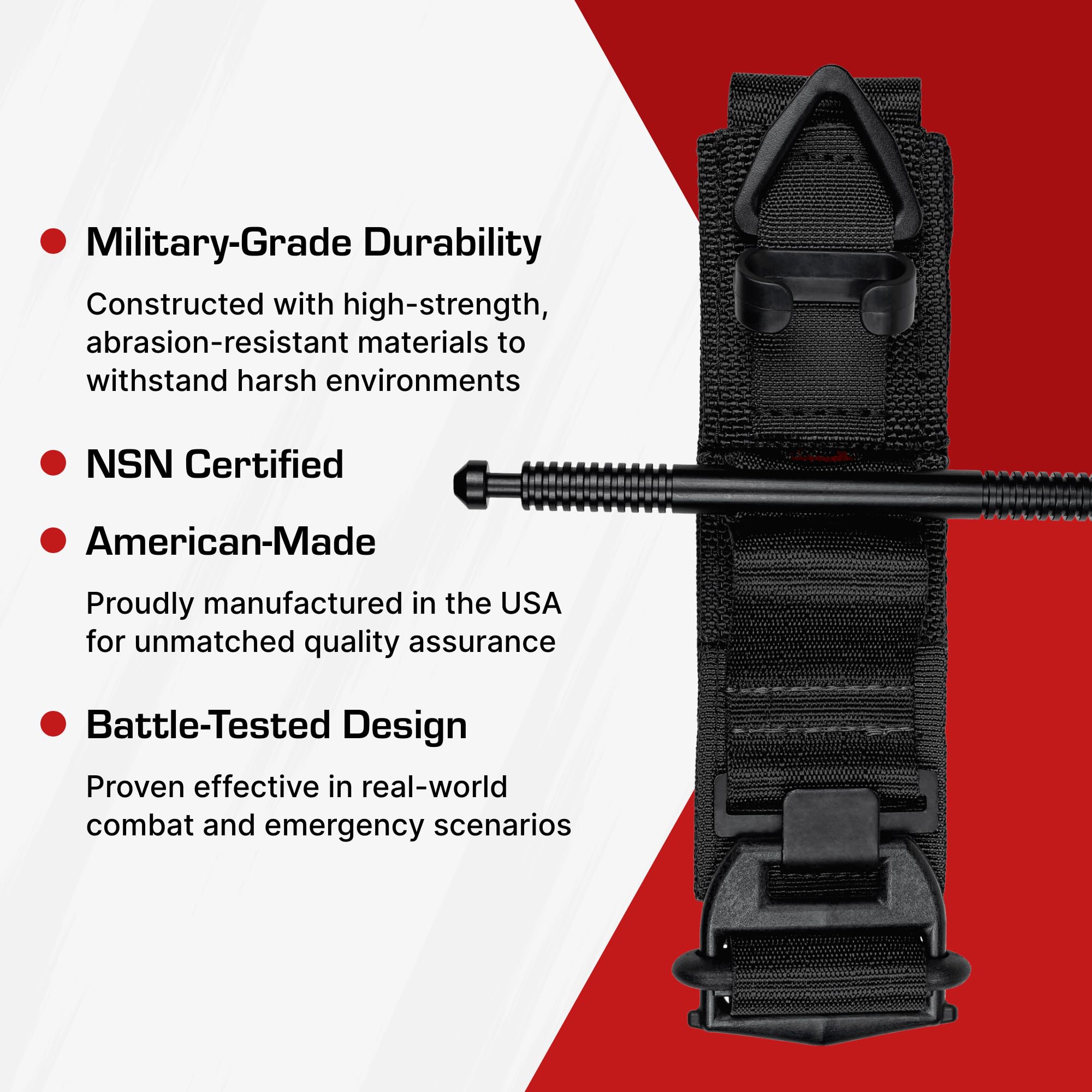 Torniquete SOF (Generación 5) de Tactical Medical Solutions (negro)