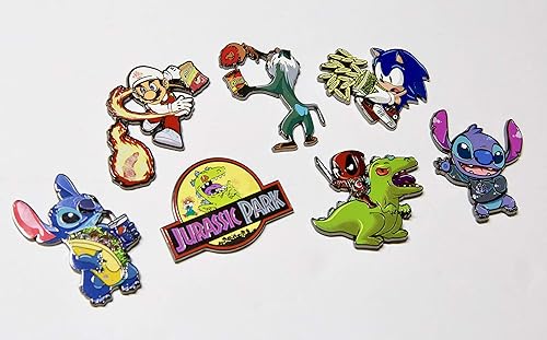 Miniatura 5 de Mario Hot Chips Throw Enamel Pin - 2 Inch Zinc Alloy Lapel Pin - Video Games Pins, Funny Pin
