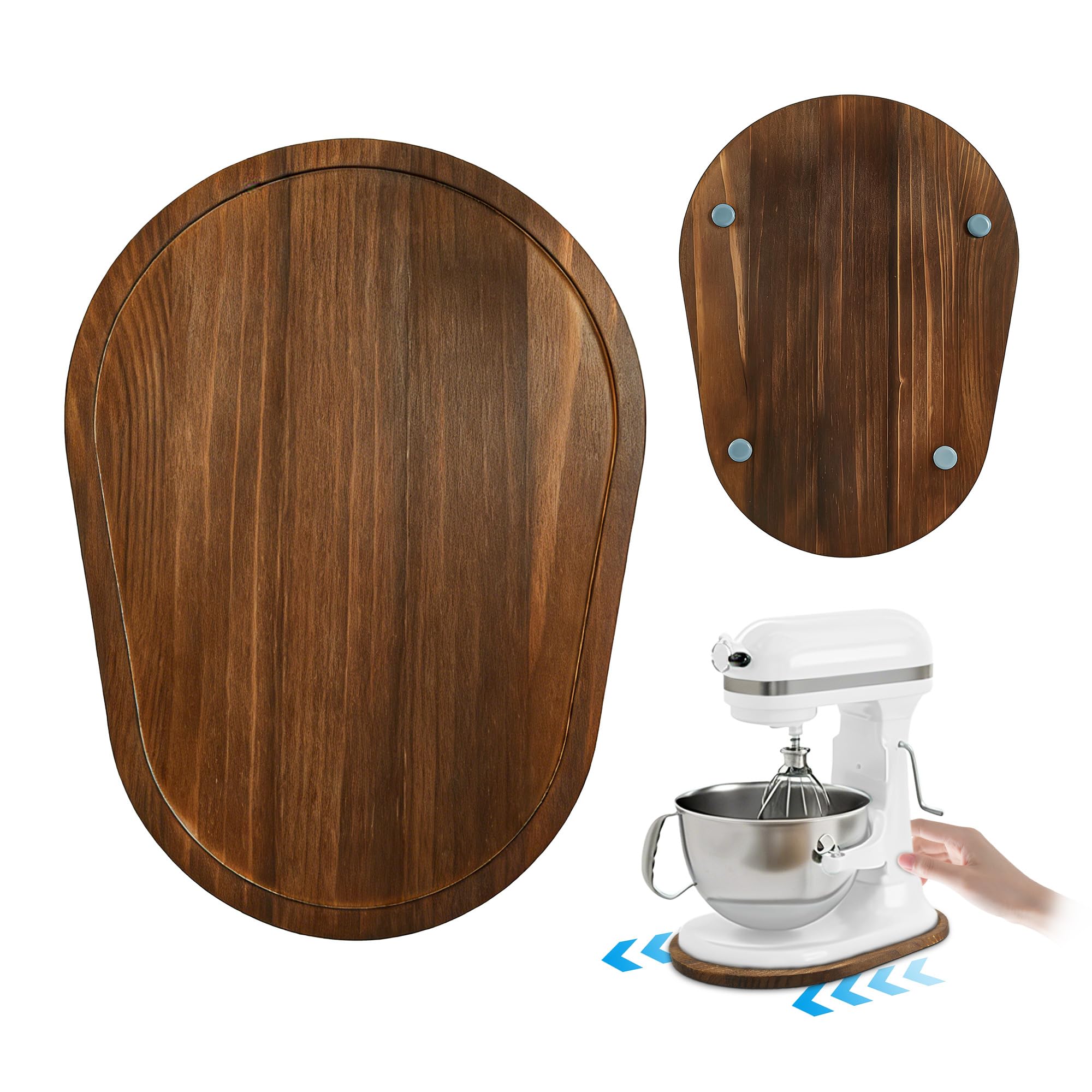 Photo 1 of FUGWU Mixer Slider Mat for KitchenAid 5-8 Qt Bowl Lift Stand Mixers (Brown)