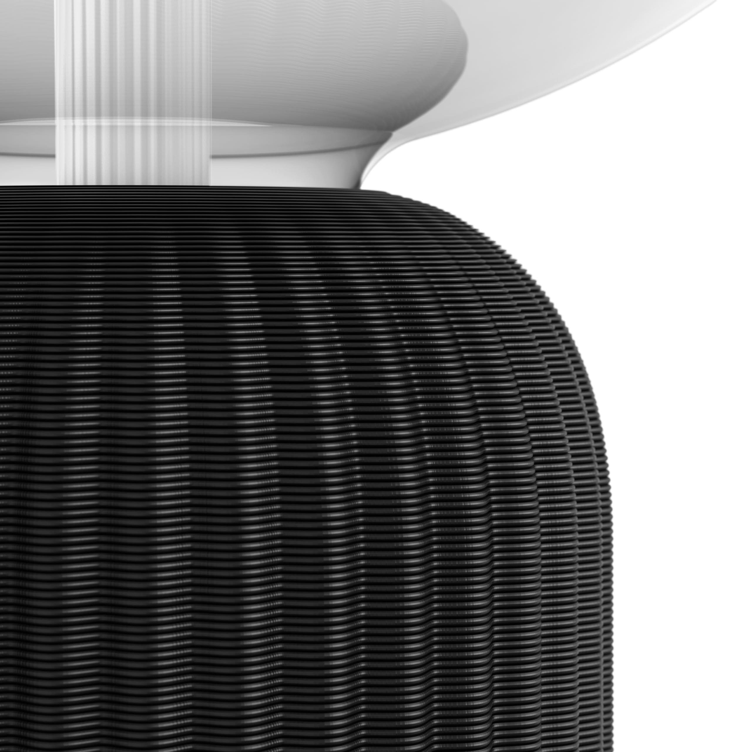 Philips Hue Lightguide 3D-gedruckte Tischlampe (Schwarz) | Inkl. Hue Lightguide Ellipse Lampe - E27 - Weiß/Farbe - Hue White and Color Ambiance