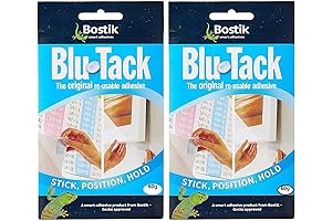 LLC Reusable Adhesive 75g (2-Pack): Versatile Blu Tack for Creative Fixes and Organization