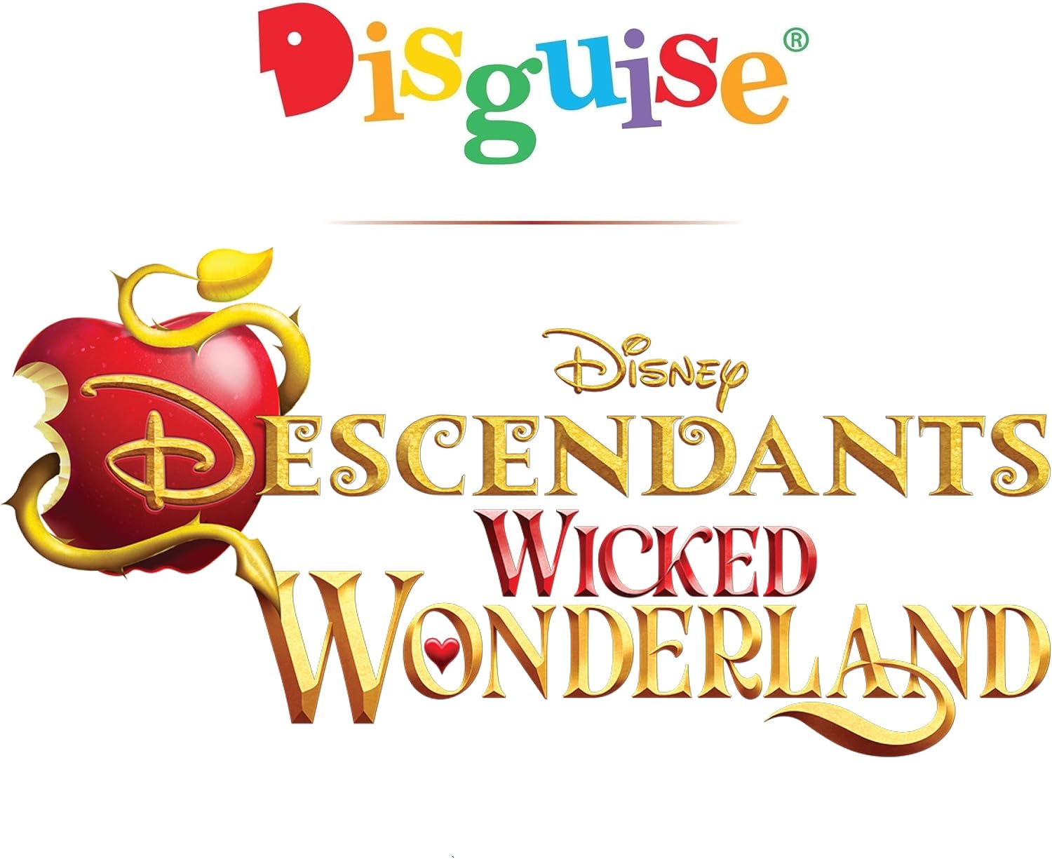 Disguise Girls' Disney Descendants Deluxe Red Costume for Kids, Official Wicked Wonderland Halloween Jumpsuit