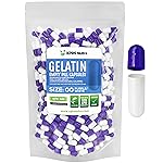 XPRS Nutra Size 00 Empty Capsules - 500 Count Empty Gelatin Capsules - Pills DIY Capsule Filling - Fillable Pill Gel Caps for Do-It-Yourself Supplements (Purple/White)
