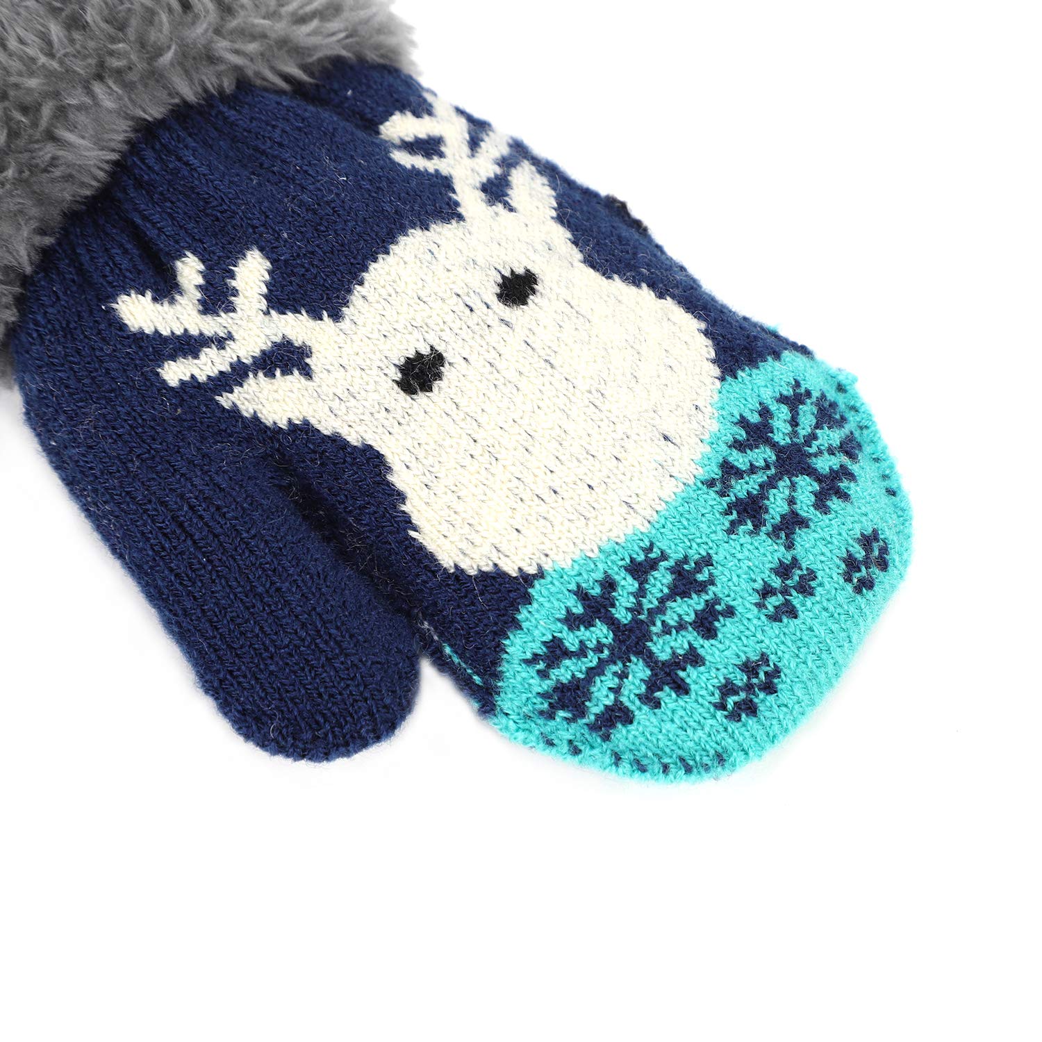 Gants Enfant Hiver Moufles Épaisses Gants de Ski Gants en Tricot Polaire Gloves Motif Renne Mignon Gants Chauds Doux Confort Garçons Filles Gants avec la Corde Tour du Cou Cadeau de Noël Gants Enfant Hiver Moufles Épaisses Gants de Ski Gants en Tricot Polaire Gloves Motif Renne Mignon Gants Chauds Doux Confort Garçons Filles Gants avec la Corde Tour du Cou Cadeau de Noël