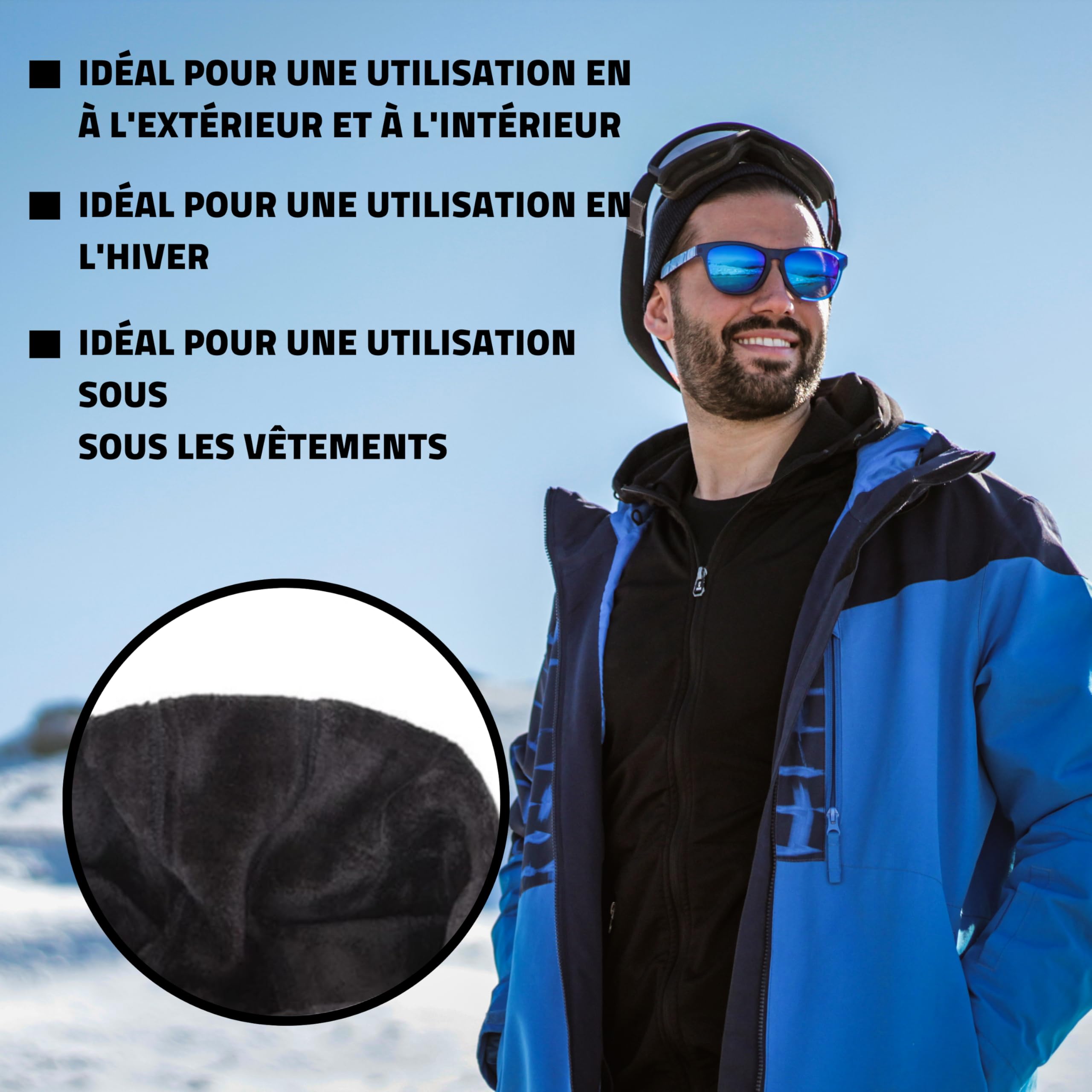 Valko sous Vetement Thermique Homme - Tee Shirt Thermique Homme - T Shirt Thermique Homme - sous Pull Thermique Homme - Vetement Thermique Homme