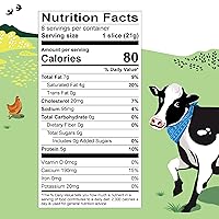 Vista 2 de Organic Valley. Rebanadas de queso suizo baby orgánico, estilo Alpino