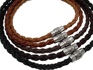 Amazon.com: Mens Leather Necklace