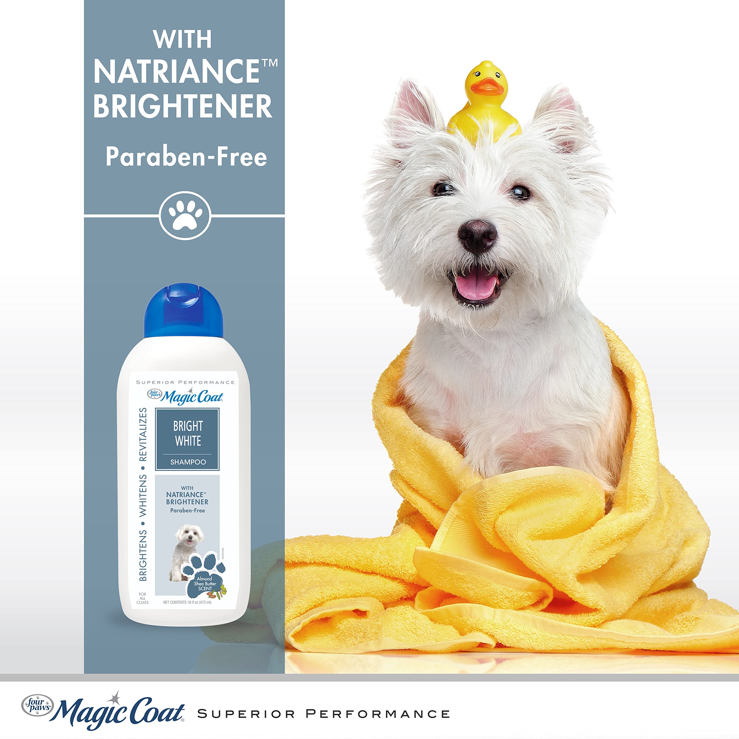 four paws magic coat bright white shampoo