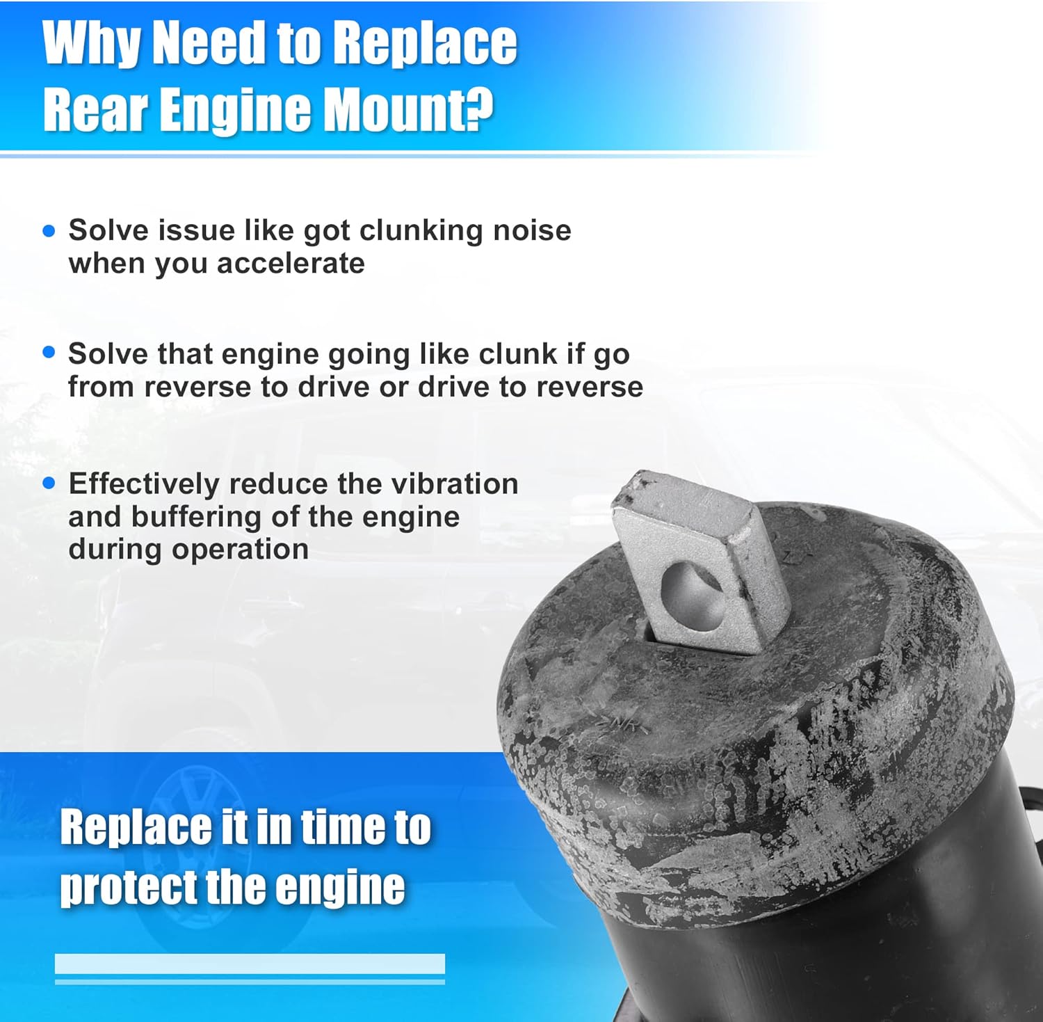 X AUTOHAUX Engine Motor Mount 50820-TA0-A01 for Honda Accord 2008-2012 Engine Side Mounting Engine Mount Bracket 1 Pcs