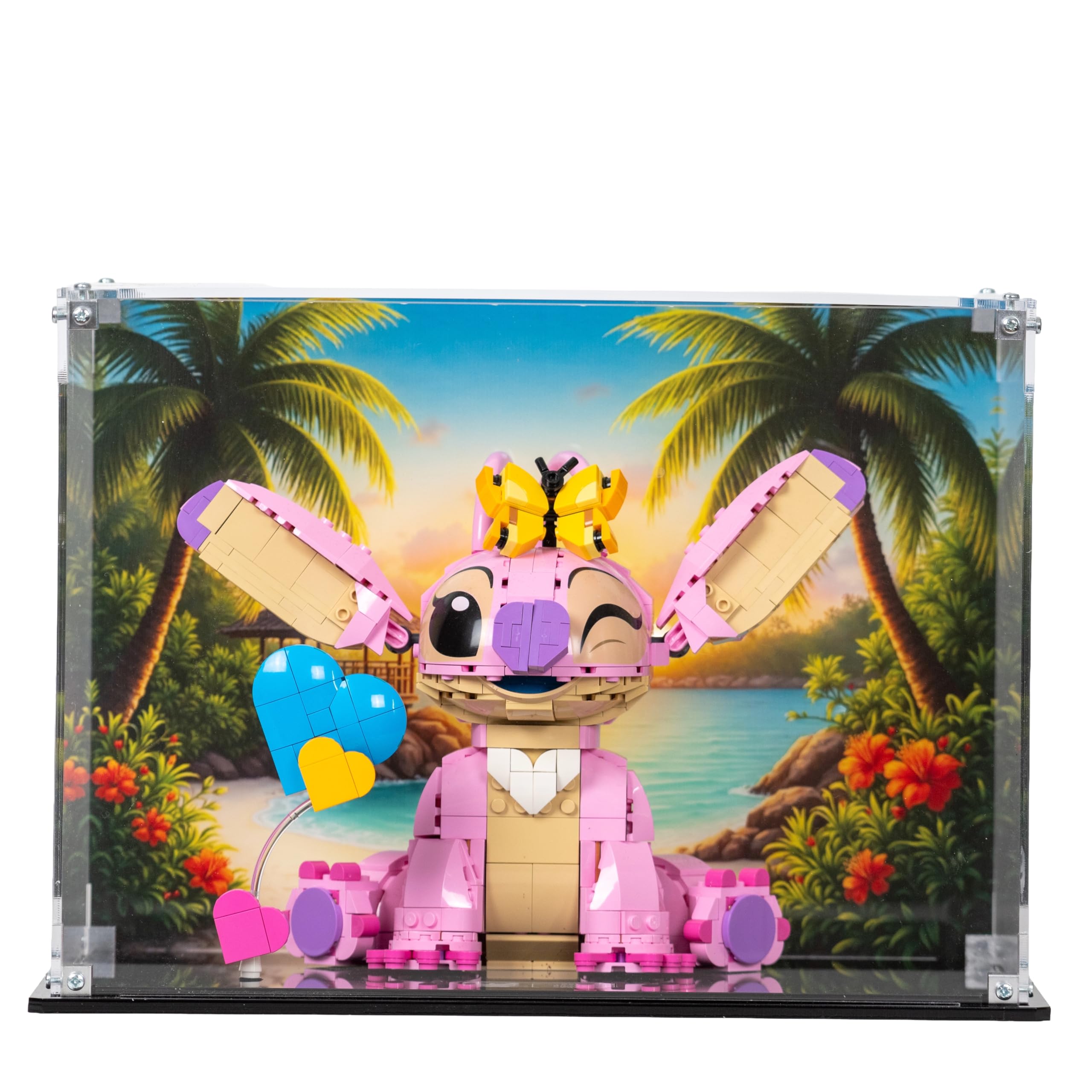 Acrylic Display Case compatible with LEGO® Disney Angel (43257) (Clear Back Panel)