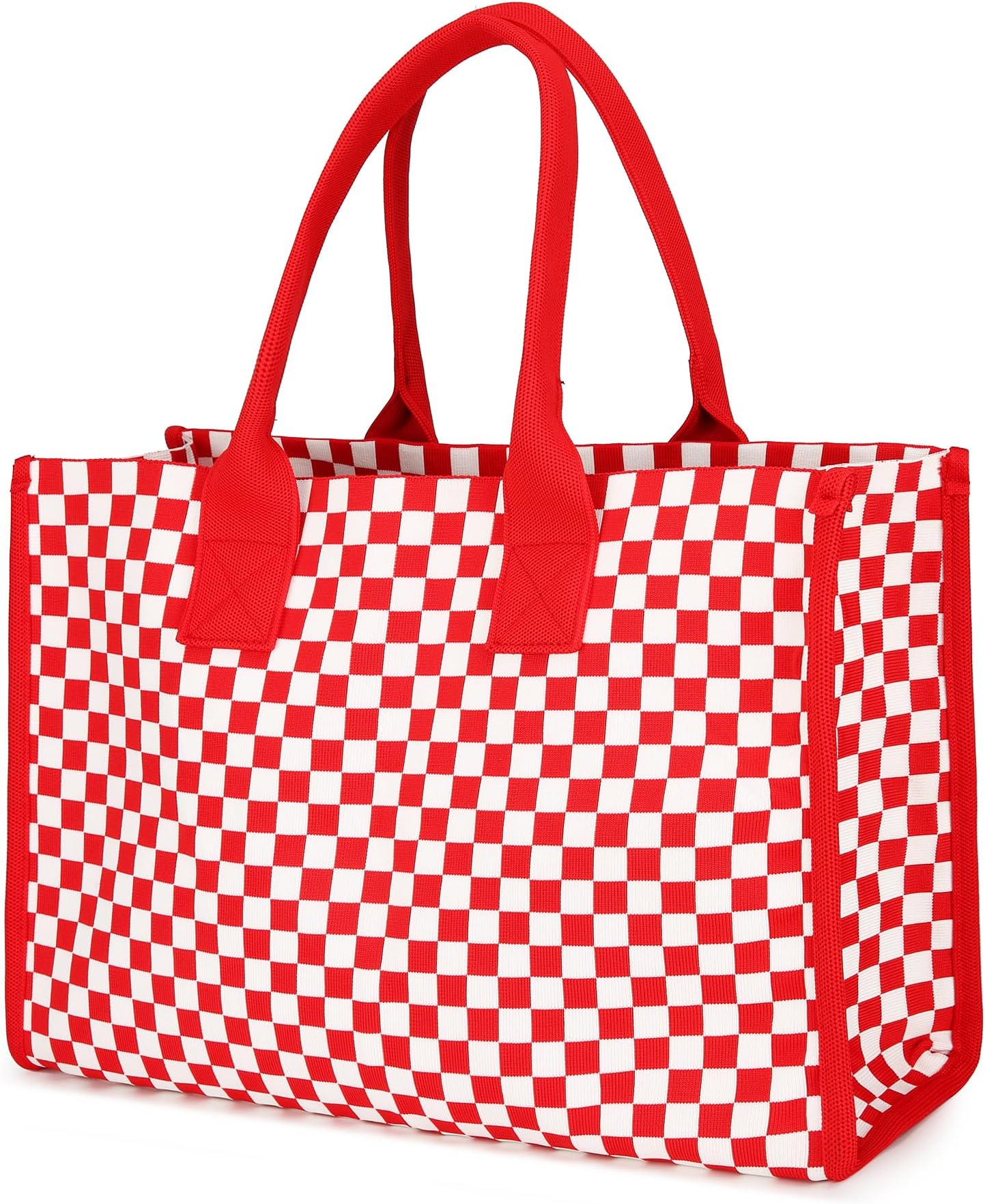 Knitting Tote Bag for Women Large Capacity Shoulder Knitted Handbags for Shopping Travel Beach Work