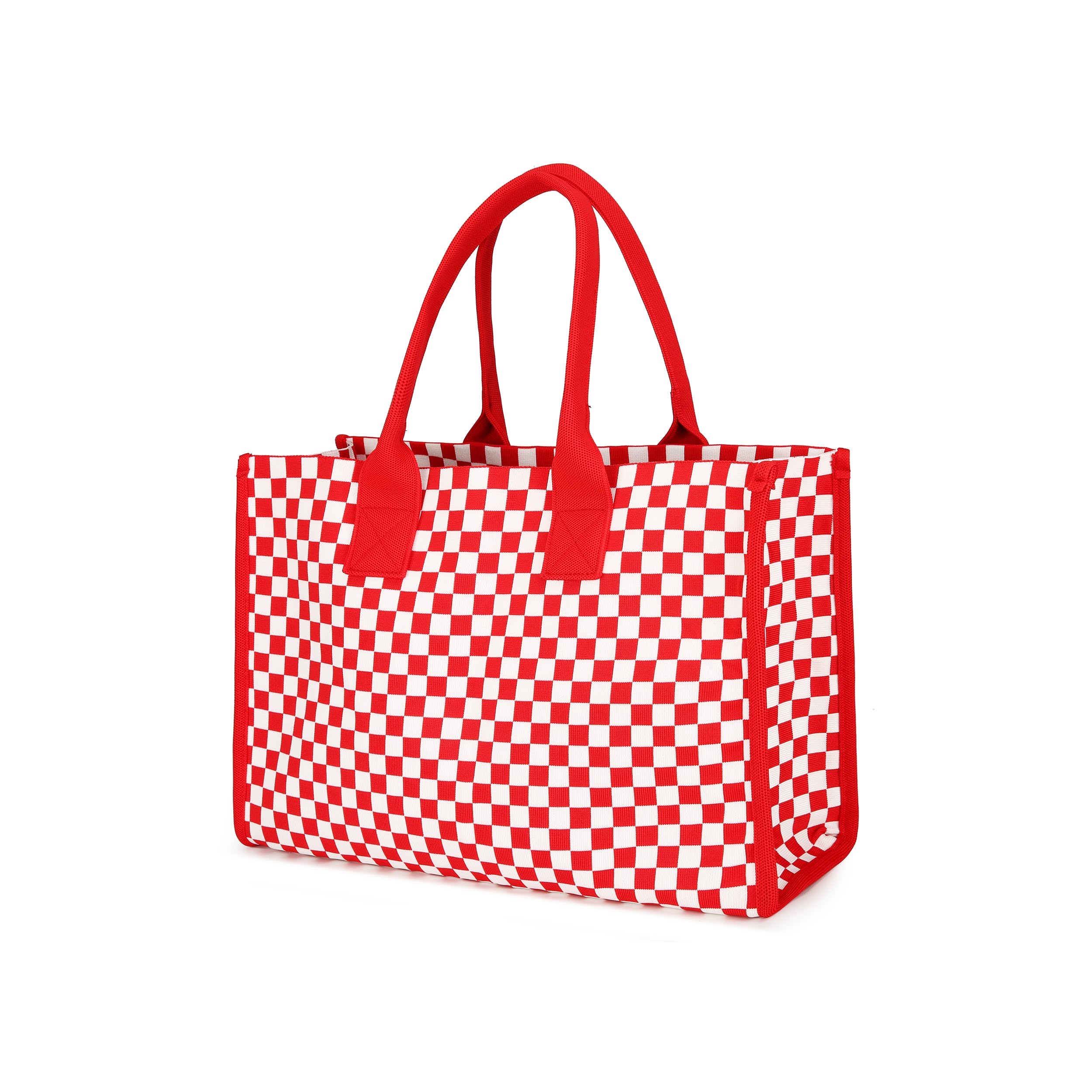 Knitting Tote Bag for Women Large Capacity Shoulder Knitted Handbags for Shopping Travel Beach Work