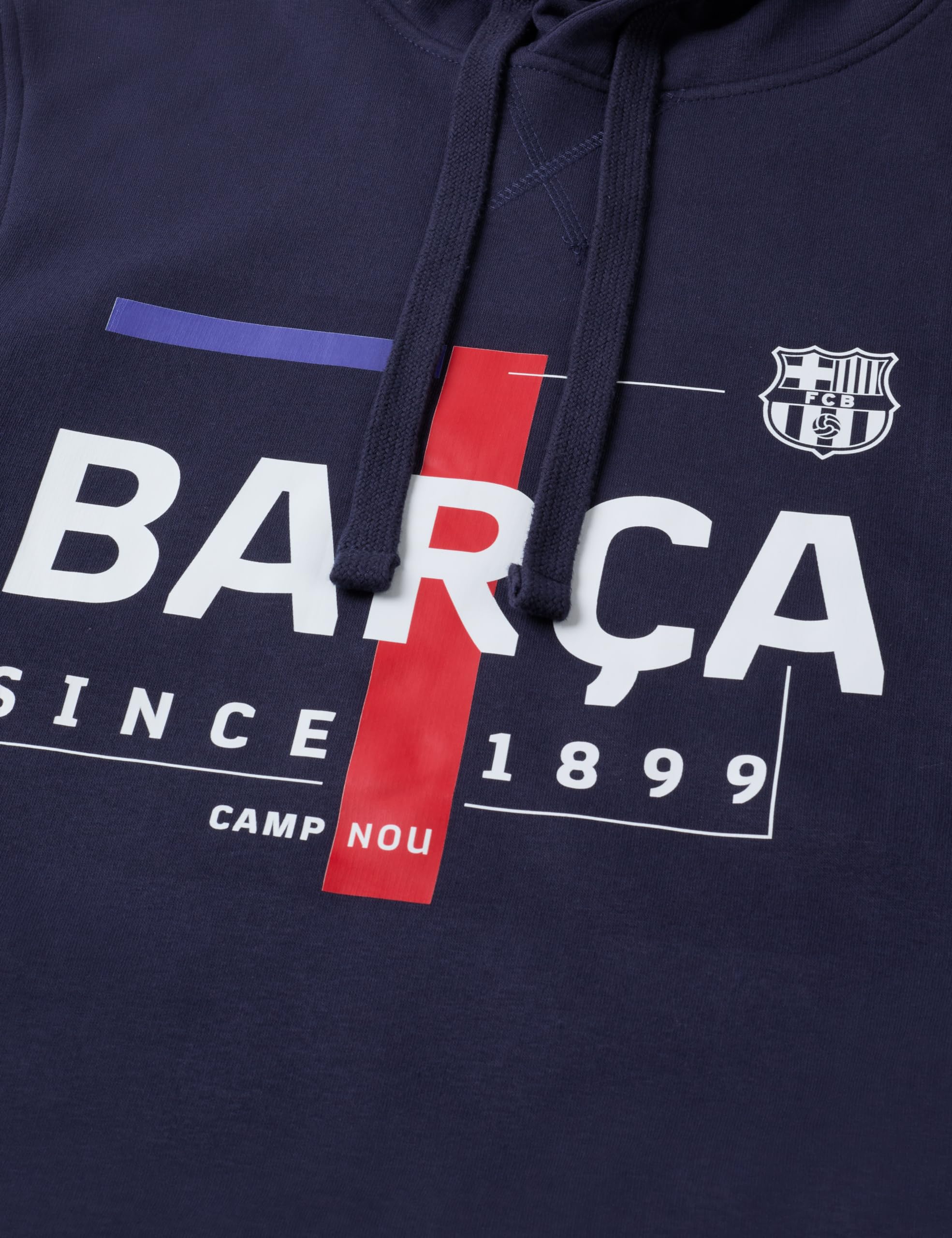 FC Barcelona Oficial Text Barça Sudadera con Capucha Unisex Adulto