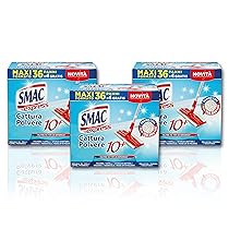 Smac Express – Panni Cattura Polvere 10+, Compatibili con Ogni Scopa, 120 Panni, Cattura Polvere, Sporco e Batteri, Adatti a Tutti i Pavimenti e Superfici, 40 Pezzi x 3 Confezioni