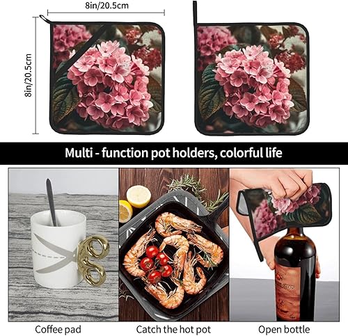 Miniatura 10 de Paquete de 2 soportes para ollas para cocina, resistentes al calor, con bolsillo, agarraderas para horno, dragones de fuego y hielo, almohadillas