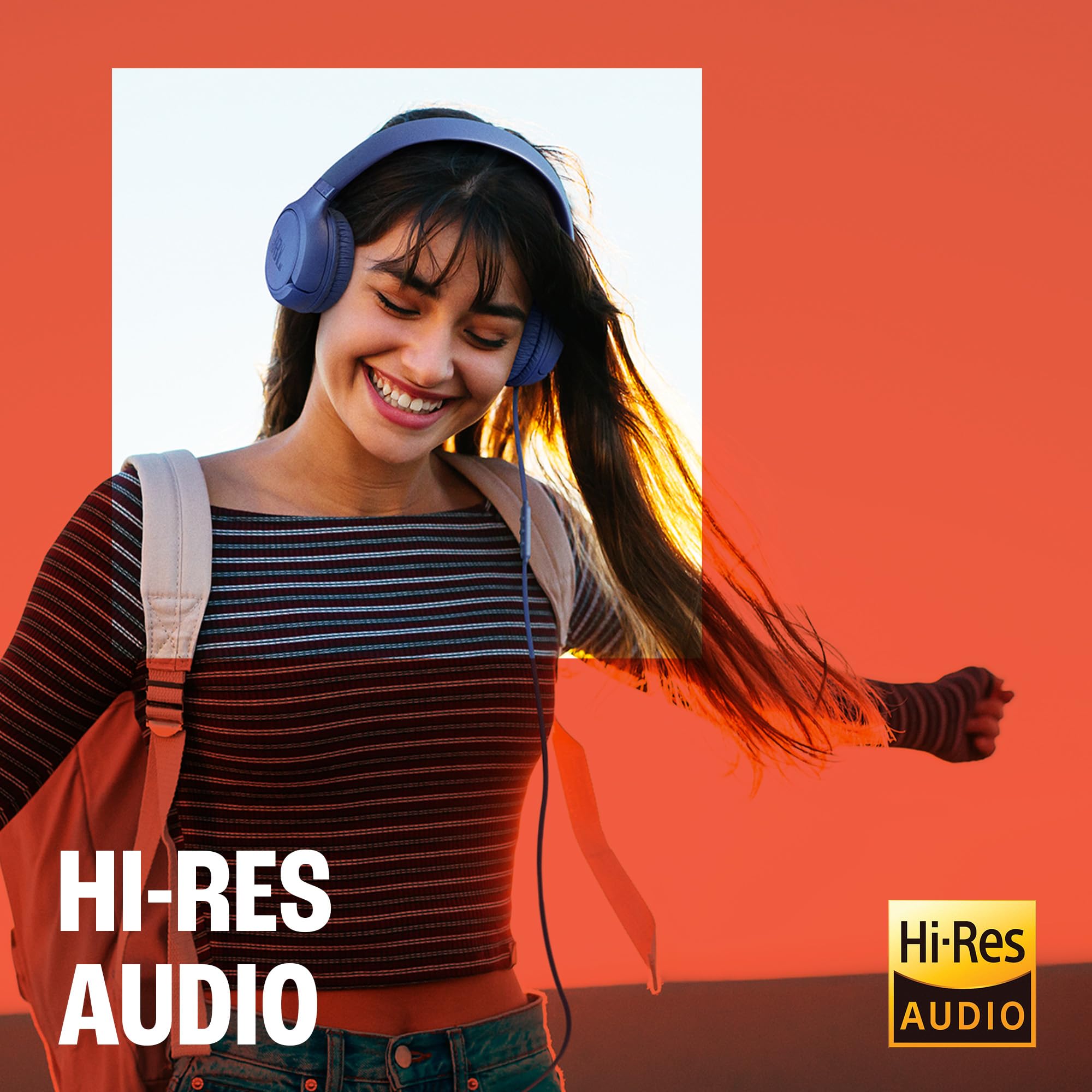 JBL Tune 530 C Cuffie con Filo On Ear, Microfono, Suono JBL Pure Bass, Preimpostazioni EQ, Connettività USB Tipo C, Design Pieghevole e Cavo Anti-Groviglio, Nero
