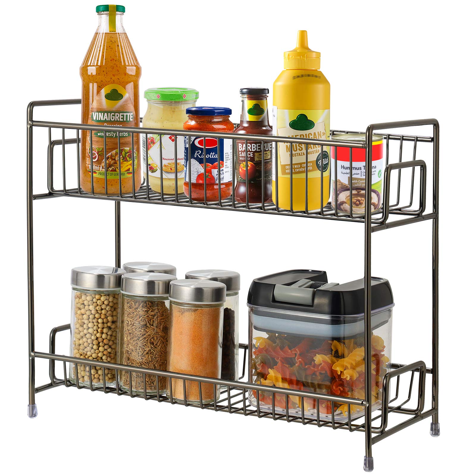 Buy RHtvrll Spice Rack, 2Tier Kitchen Countertop Organizer Holder