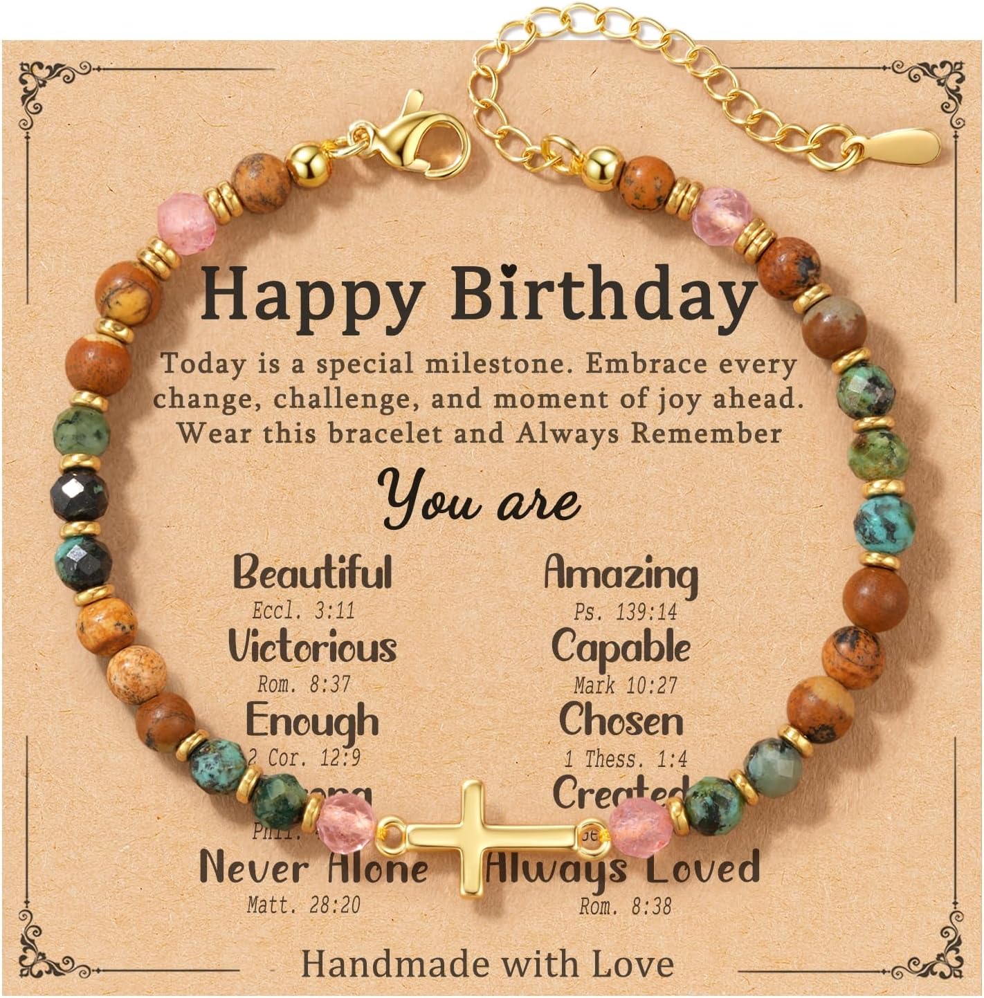 Best Friend Gift for Women, Christian Cross Bracelet for Women, Birthday Confirmation Baptism Easter Gifts for Woman, Bestie Friendship Bracelets, Unique Birthday Gifts for Sister Mom Grandma Daughter