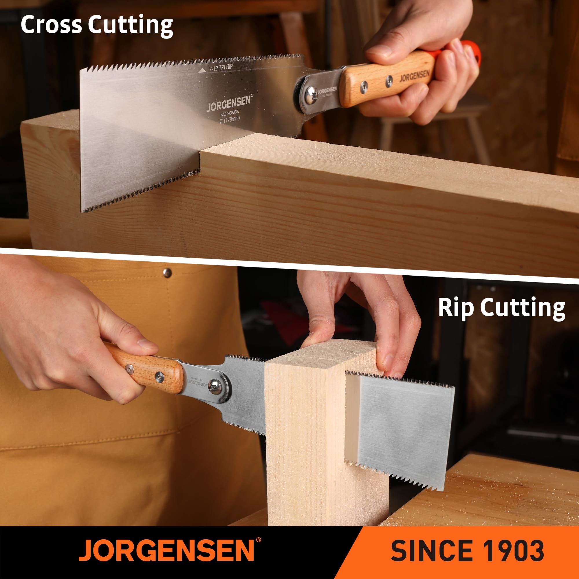 Jorgensen Ryo-ba Pull Saw - 7 Inch Double Edge -8