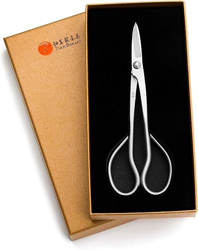 Miniatura 10 de Tijeras de bonsái de grado profesional Bonsai Tijeras de bonsái de acero de aleación Herramientas equipadas con bolsa de herramientas (MT-TBS-200)