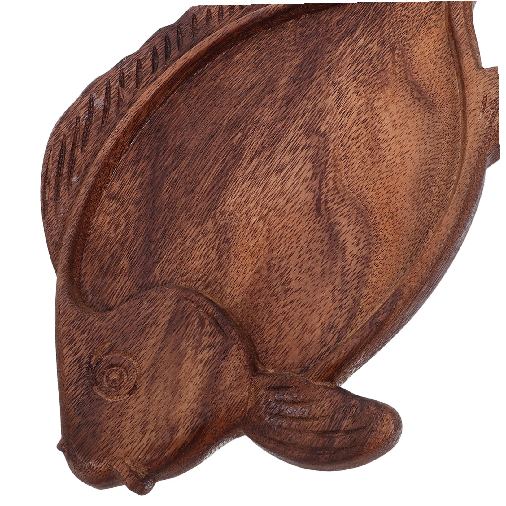 TOYANDONA Piatto Sushi in Noce Forma di Pesce Vassoio in Legno per Antipasti Sashimi Formaggi Dessert e Frutta Secca Vassoio Tradizionale per Sushi e Snack per Cucine Stile Country e