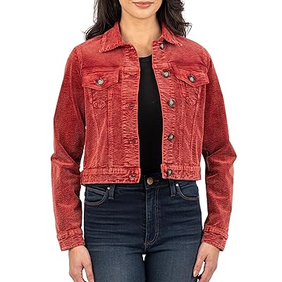 KUT from the Kloth Julie Crop Jacket With Fit Shoulder Regular Waistband Women