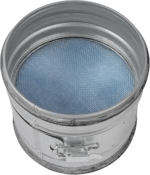 Vent Systems 6" Inch Inline Air Filter - Duct Filter - G4 Class Filtration Purifier System with Steel Mesh Screen - Air Vent Filters for Dust Collection/Air Purification - Rigid/Flexible Vent Hose
