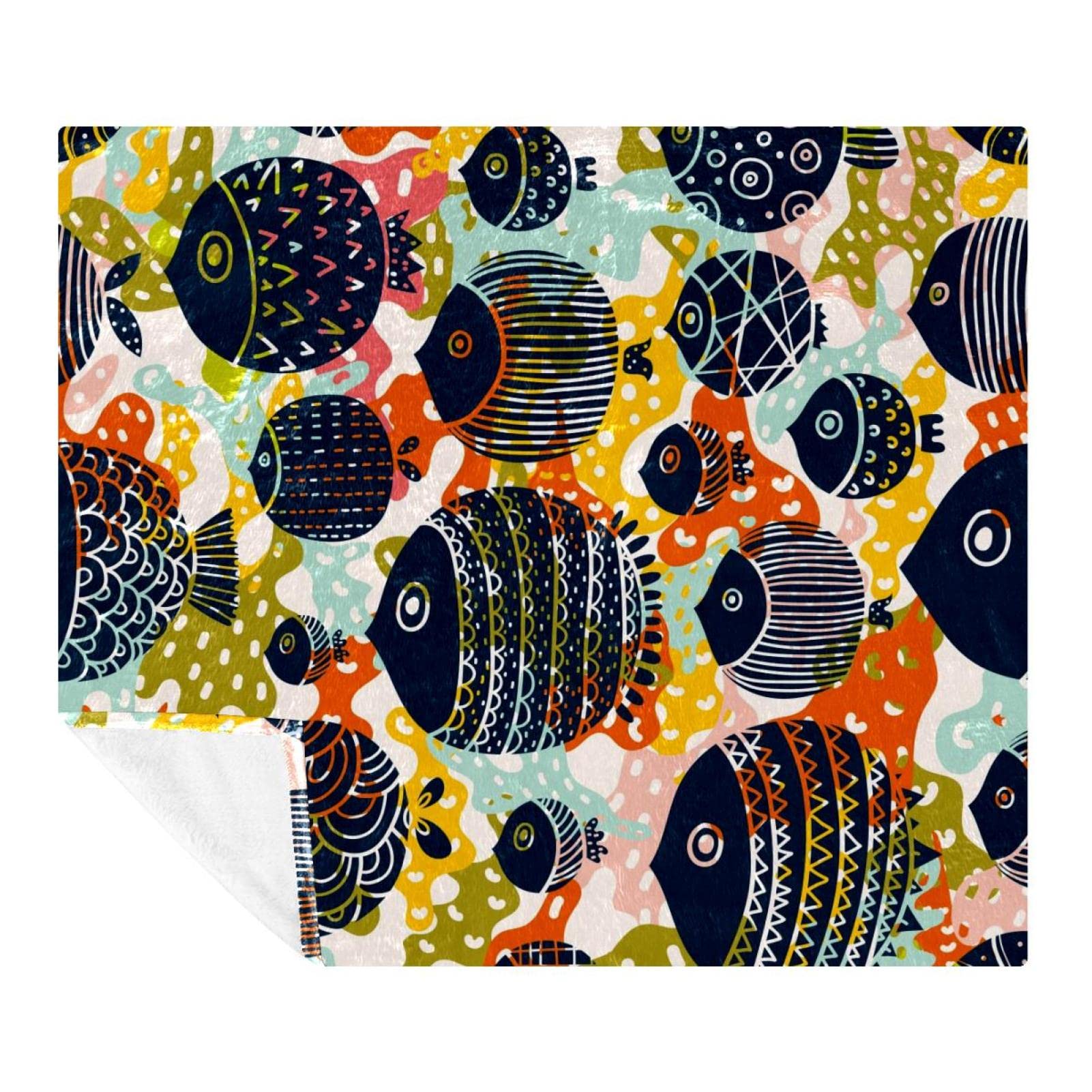 Couverture microfibre légère lit voyage plaid polaire adulte enfant 150x200cm
