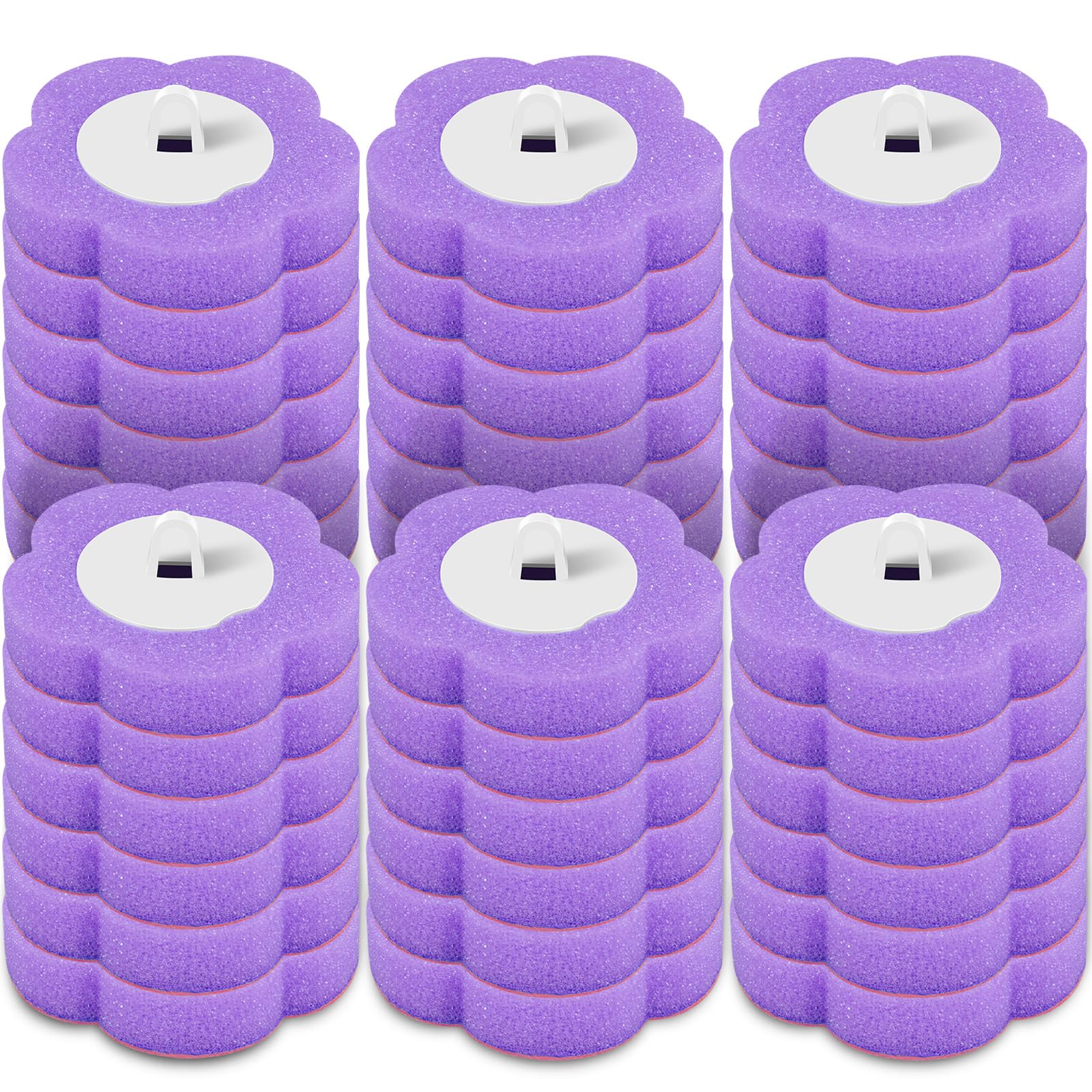 Rhaiqbvc 36 Purple Heads 36Pcs Toilet Wand Refill Pads,Toilet Brush Replacement Head,Toilet Brush Refills Pads, Toilet Wand Replacement Heads, Toilet Fresh Brush Refills For Home Bathroom (36 Purple Heads)