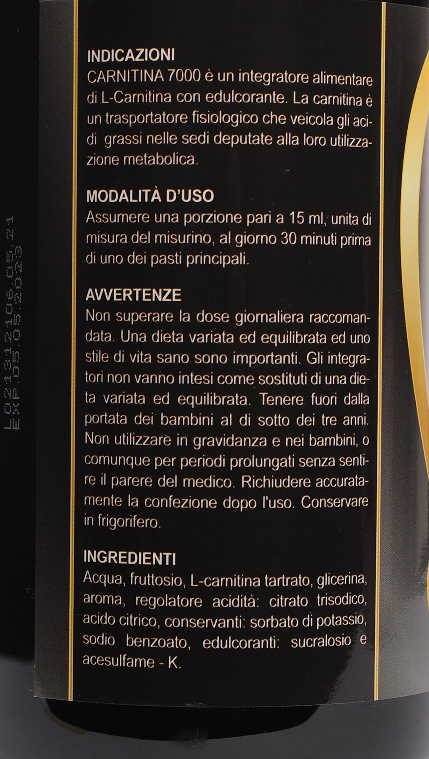 CARNITINA LIQUID 7000 - Carnitina liquida 1000 ml gusto frutti di bosco