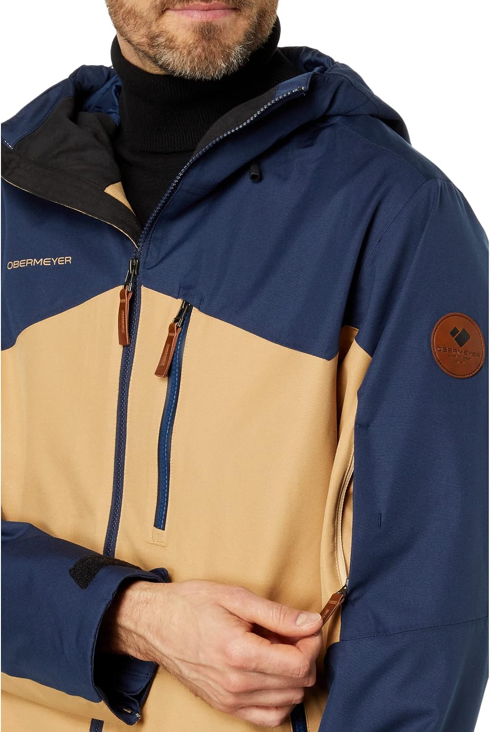 Obermeyer Chandler Shell Jacket For Men - Waterproof Coating With Interior Mesh Lining, Super Warm and Cozy Jacket