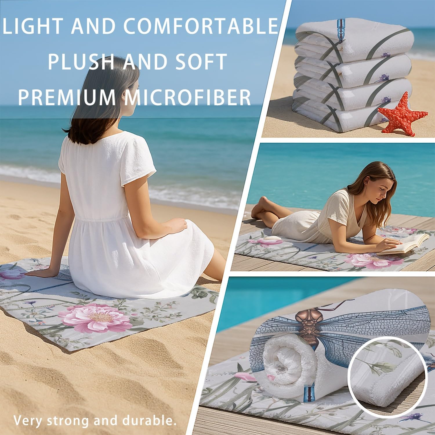 Générique Drap de Plage Anti Sable Sechage Rapide 200 cm x 100 cm Moderne Amusant Serviette de Plage Microfibre Luxe Sauvage Élégant Orné Imprimé léopard Nœud Absorbante Super Couverture de Plage