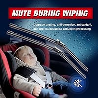 Vista 4 de 28" 28" Automotive Replacement Windshield Wiper Blades for Ford Edge 2020-2015 Escape 2019-2013 Focus 2018-2012 Fusion 2019-2013 Front Wiper