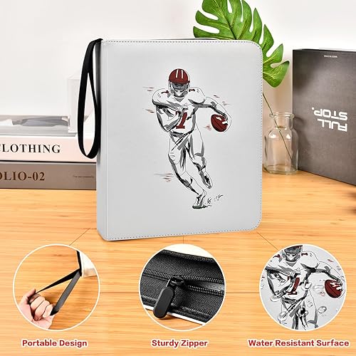 Miniatura 3 de Carpeta de tarjetas de fútbol, fundas para tarjetas de intercambio para tarjetas de fútbol Panini Score NFL 2025-26, 720 bolsillos, para