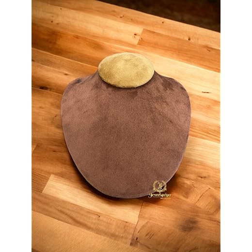 Brown Velvet Necklace Display Stand