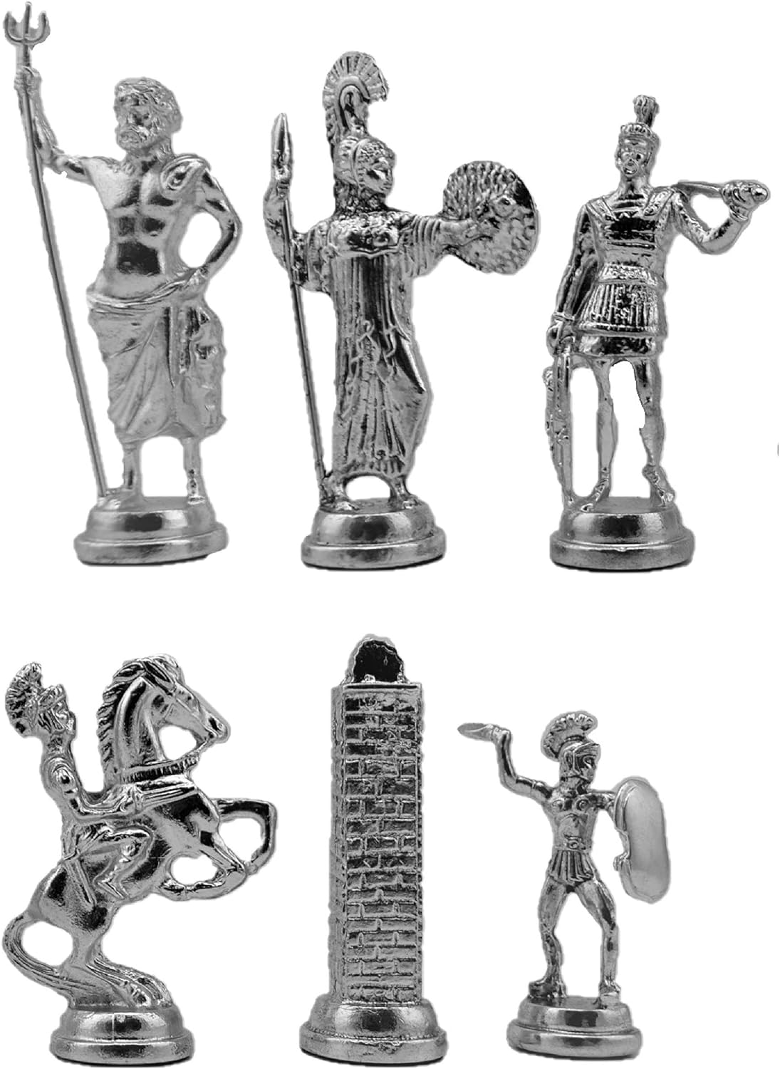 GiftHome Metal Chess Pieces Big Size Handmade Historical Ancient Greece Figures King 11 cm (Board is Not Included,Only 32 Chess Pieces)