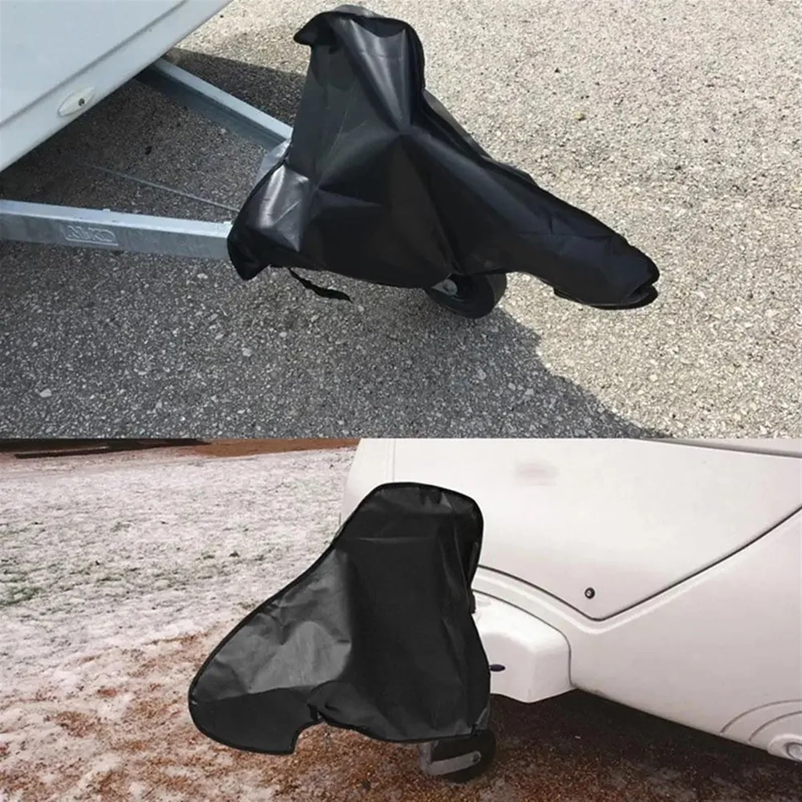 Deichselabdeckung Universal wasserdichte Oxford Abschleppen Caravan Hitch Abdeckung RV Wohnmobil Anhänger Tow Ball Kupplung Schloss Schutz(Thickened)