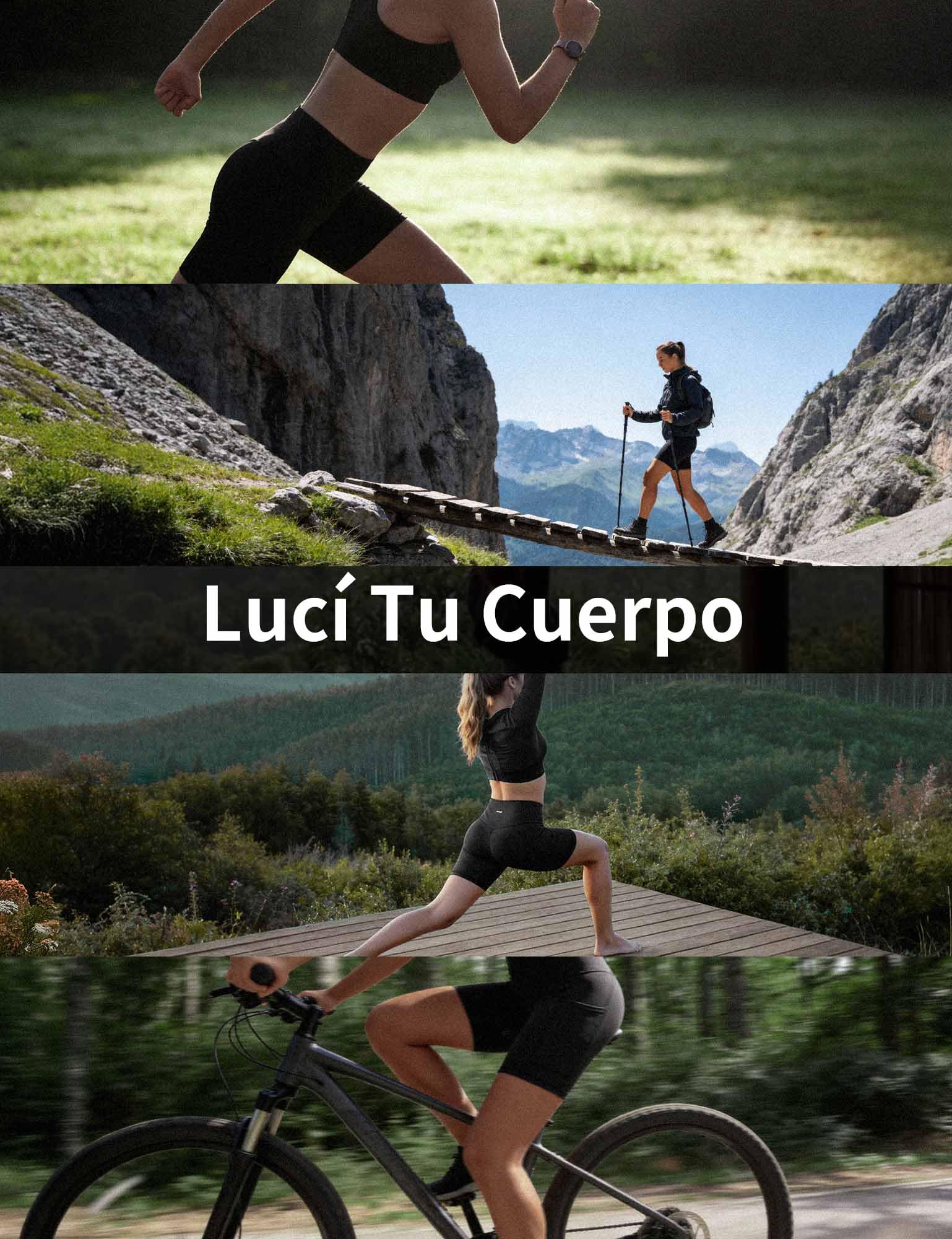 CAMBIVO Mallas Deporte Mujer, Leggins Deportivos Cintura Alta, Leggings Mallas Push up, Pantalones Yoga con Bolsillos para Yoga Pilates Gimnasio Deporte Gym Running