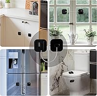 Vista 6 de Refrigerator Lock, Heavy Duty Fridge Lock, Combination Lock for Refrigerator Cabinets, Drawers, Safety, Easy Install No Keys Needed (Black-1Pack)