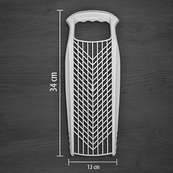 Borner PowerLine Grater (White) Fine & Coarse Kitchen Grater Double Sided Grater for Vegetables, Fruit & Cheese Vegetable Grater, Cheese Grater, Kitchen Grater