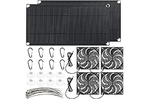 Solar Powered Gazebo Ceiling Fan with Utility Hook