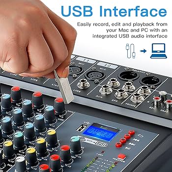 Amazon | 12チャンネル オーディオミキサー サウンドボード DJ